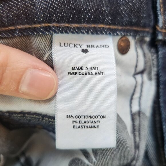 Lucky Brand Dean Dark Wash Straight Leg Denim Jeans Men's 36 x 32 - Picture 10 of 11